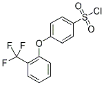 (4-[2-(TRIFLUOROMETHYL)PHENOXY]PHENYL)SULFONYLCHLORIDE Struktur