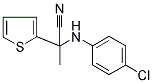 2-(4-CHLOROANILINO)-2-THIEN-2-YLPROPANENITRILE Struktur