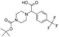 2-(4-BOC-PIPERAZINYL)-2-(4-TRIFLUOROMETHYL-PHENYL)ACETIC ACID Struktur