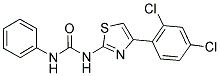 N-[4-(2,4-DICHLOROPHENYL)-1,3-THIAZOL-2-YL]-N'-PHENYLUREA Struktur