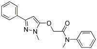 N-METHYL-2-[(1-METHYL-3-PHENYL-1H-PYRAZOL-5-YL)OXY]-N-PHENYLACETAMIDE Struktur