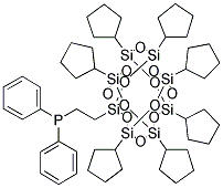 1,3,5,7,9,11,13-HEPTACYCLOPENTYL-15-[2-(DIPHENYLPHOSPHINO)ETHYL]PENTA-CYCLO[9.5.1.1(3,9).1(5,15).1(7,13)]OCTASILOXANE Struktur