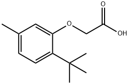 (2-TERT-BUTYL-5-METHYLPHENOXY)ACETIC ACID Struktur