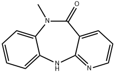 6-METHYL-6,11-DIHYDRO-5H-PYRIDO[2,3-B][1,5]BENZODIAZEPIN-5-ONE Struktur