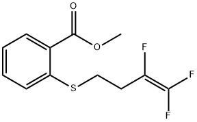 METHYL 2-[(3,4,4-TRIFLUORO-3-BUTENYL)SULFANYL]BENZENECARBOXYLATE Struktur