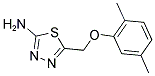 5-(2,5-DIMETHYL-PHENOXYMETHYL)-[1,3,4]THIADIAZOL-2-YLAMINE Struktur