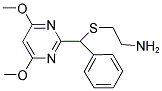 2-[A-(4,6-DIMETHOXYPYRIMIDIN-2-YL)BENZYLTHIO]ETHYLAMINE Struktur