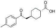 TRANS-4-[2-(4-METHYLPHENYL)-2-OXOETHYL]CYCLOHEXANE-1-CARBOXYLIC ACID Struktur