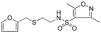 N-(2-[(2-FURYLMETHYL)THIO]ETHYL)-3,5-DIMETHYLISOXAZOLE-4-SULFONAMIDE Struktur