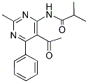 N-(5-ACETYL-2-METHYL-6-PHENYLPYRIMIDIN-4-YL)-2-METHYLPROPANAMIDE Struktur