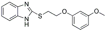 2-([2-(3-METHOXYPHENOXY)ETHYL]THIO)-1H-BENZIMIDAZOLE Struktur