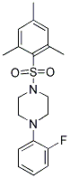 4-(2-FLUOROPHENYL)-1-((2,4,6-TRIMETHYLPHENYL)SULFONYL)PIPERAZINE Struktur