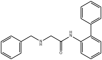 2-BENZYLAMINO-N-BIPHENYL-2-YL-ACETAMIDE Struktur