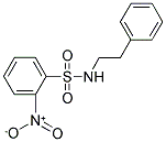 ((2-NITROPHENYL)SULFONYL)(2-PHENYLETHYL)AMINE Struktur