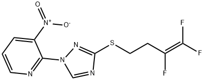 1-(3-NITRO-2-PYRIDINYL)-1H-1,2,4-TRIAZOL-3-YL 3,4,4-TRIFLUORO-3-BUTENYL SULFIDE Struktur