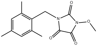 1-(MESITYLMETHYL)-3-METHOXY-1H-IMIDAZOLE-2,4,5(3H)-TRIONE Struktur