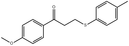 1-(4-METHOXYPHENYL)-3-[(4-METHYLPHENYL)SULFANYL]-1-PROPANONE Struktur