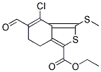 ETHYL 4-CHLORO-5-FORMYL-3-(METHYLTHIO)-6,7-DIHYDRO-2-BENZOTHIOPHENE-1-CARBOXYLATE Struktur