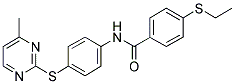 4-(ETHYLTHIO)-N-[4-[(4-METHYLPYRIMIDIN-2-YL)THIO]PHENYL]BENZAMIDE Struktur