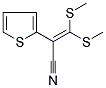 3,3-BIS(METHYLTHIO)-2-(2-THIENYL)ACRYLONITRILE Struktur