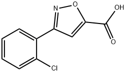 3-(2-CHLOROPHENYL)-5-ISOXAZOLECARBOXYLIC ACID Struktur