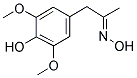 (3,5-DIMETHOXY-4-HYDROXYPHENYL)ACETONE OXIME Struktur