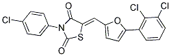 (5Z)-3-(4-CHLOROPHENYL)-5-{[5-(2,3-DICHLOROPHENYL)-2-FURYL]METHYLENE}-1,3-THIAZOLIDINE-2,4-DIONE Struktur