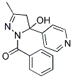 1-BENZOYL-3-METHYL-5-PYRIDIN-4-YL-4,5-DIHYDRO-1H-PYRAZOL-5-OL Struktur