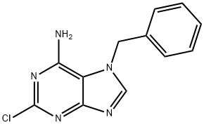 6-AMINO-7-BENZYL-2-CHLOROPURINE Struktur