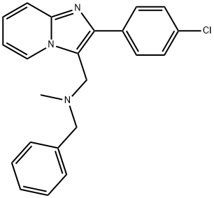 N-BENZYL-N-([2-(4-CHLOROPHENYL)IMIDAZO[1,2-A]PYRIDIN-3-YL]METHYL)-N-METHYLAMINE Struktur