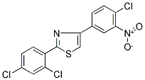 4-(4-CHLORO-3-NITROPHENYL)-2-(2,4-DICHLOROPHENYL)-1,3-THIAZOLE Struktur