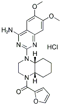 1-(4-AMINO-6,7-DIMETHOXY-2-QUINAZOLINYL)-4-(2-FURANYLCARBONYL) DECAHYDROQUINOXALINE HYDROCHLORIDE Struktur