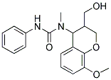 N-[3-(HYDROXYMETHYL)-8-METHOXY-3,4-DIHYDRO-2H-CHROMEN-4-YL]-N-METHYL-N'-PHENYLUREA Struktur