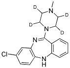 CLOZAPINE (D4) Struktur