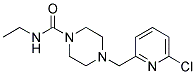 4-[(6-CHLOROPYRIDIN-2-YL)METHYL]-N-ETHYLPIPERAZINE-1-CARBOXAMIDE Struktur