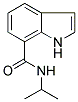 N-ISOPROPYL-(1H)-INDOLE-7-CARBOXAMIDE Struktur