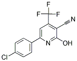 6-(4-CHLOROPHENYL)-2-HYDROXY-4-(TRIFLUOROMETHYL)NICOTINONITRILE Struktur