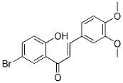 5'-BROMO-3,4-DIMETHOXY-2'-HYDROXYCHALCONE Struktur