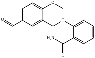 2-(5-FORMYL-2-METHOXY-BENZYLOXY)-BENZAMIDE Struktur