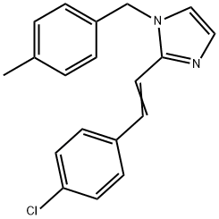 2-[(E)-2-(4-CHLOROPHENYL)ETHENYL]-1-(4-METHYLBENZYL)-1H-IMIDAZOLE Struktur