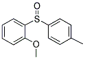 2-METHOXY-1-[(4-METHYLPHENYL)SULPHINYL]BENZENE Struktur