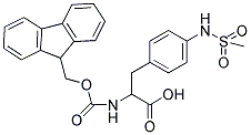 FMOC-D, L-PHE(4-NH-SO2-CH3) Struktur