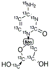 2'-DEOXYCYTIDINE (U-13C9; U-15N3) Struktur