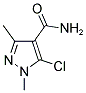 5-CHLORO-1,3-DIMETHYL-1H-PYRAZOLE-4-CARBOXAMIDE Struktur