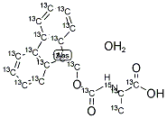 FMOC-ALA-OH H2O [U-13C-15N] Struktur