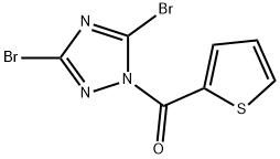 (3,5-DIBROMO-1H-1,2,4-TRIAZOL-1-YL)(2-THIENYL)METHANONE Struktur