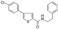 4-(4-CHLOROPHENYL)-N-(2-PHENYLETHYL)THIOPHENE-2-CARBOXAMIDE Struktur