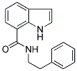 N-(2-PHENYLETHYL)-(1H)-INDOLE-7-CARBOXAMIDE Struktur