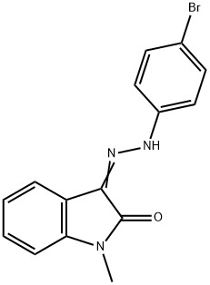 1-METHYL-1H-INDOLE-2,3-DIONE 3-[N-(4-BROMOPHENYL)HYDRAZONE] Struktur