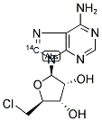 2-CHLORO 2'-DEOXYADENOSINE, [8-14C]- Struktur